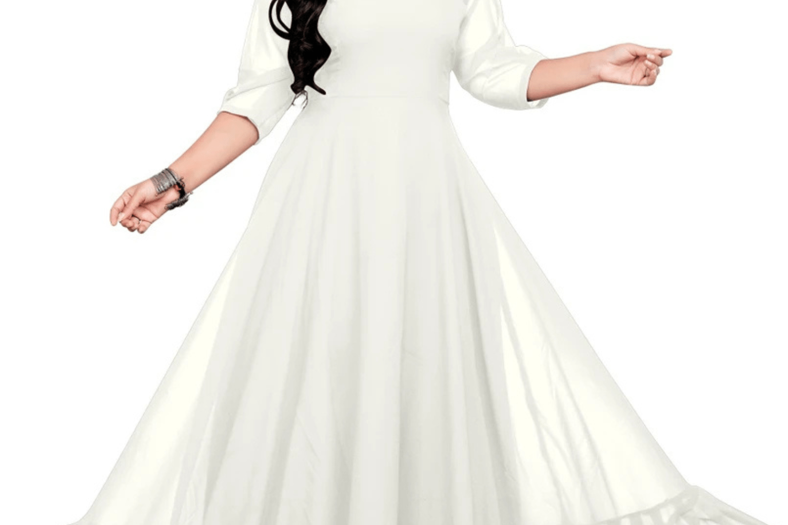 white dress