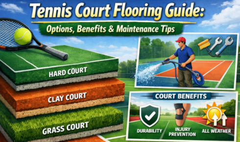 tennis court flooring