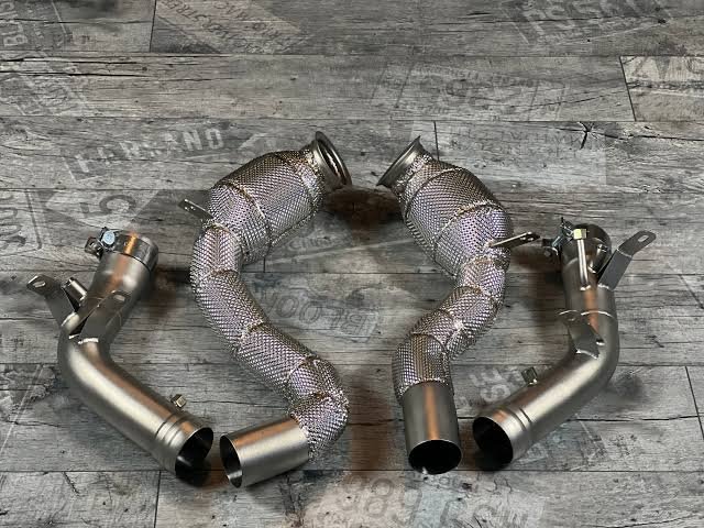 mercedes g63 amg w463a catted and catless downpipes